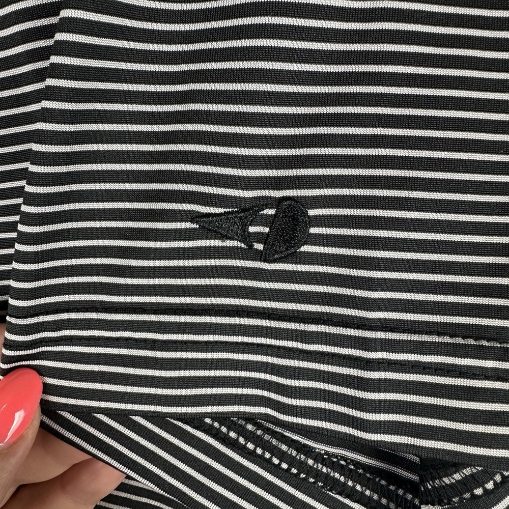 Grand Slam Polo Shirt Mens XL Black Striped Excellent Performance Short Sleeve - Picture 4 of 8